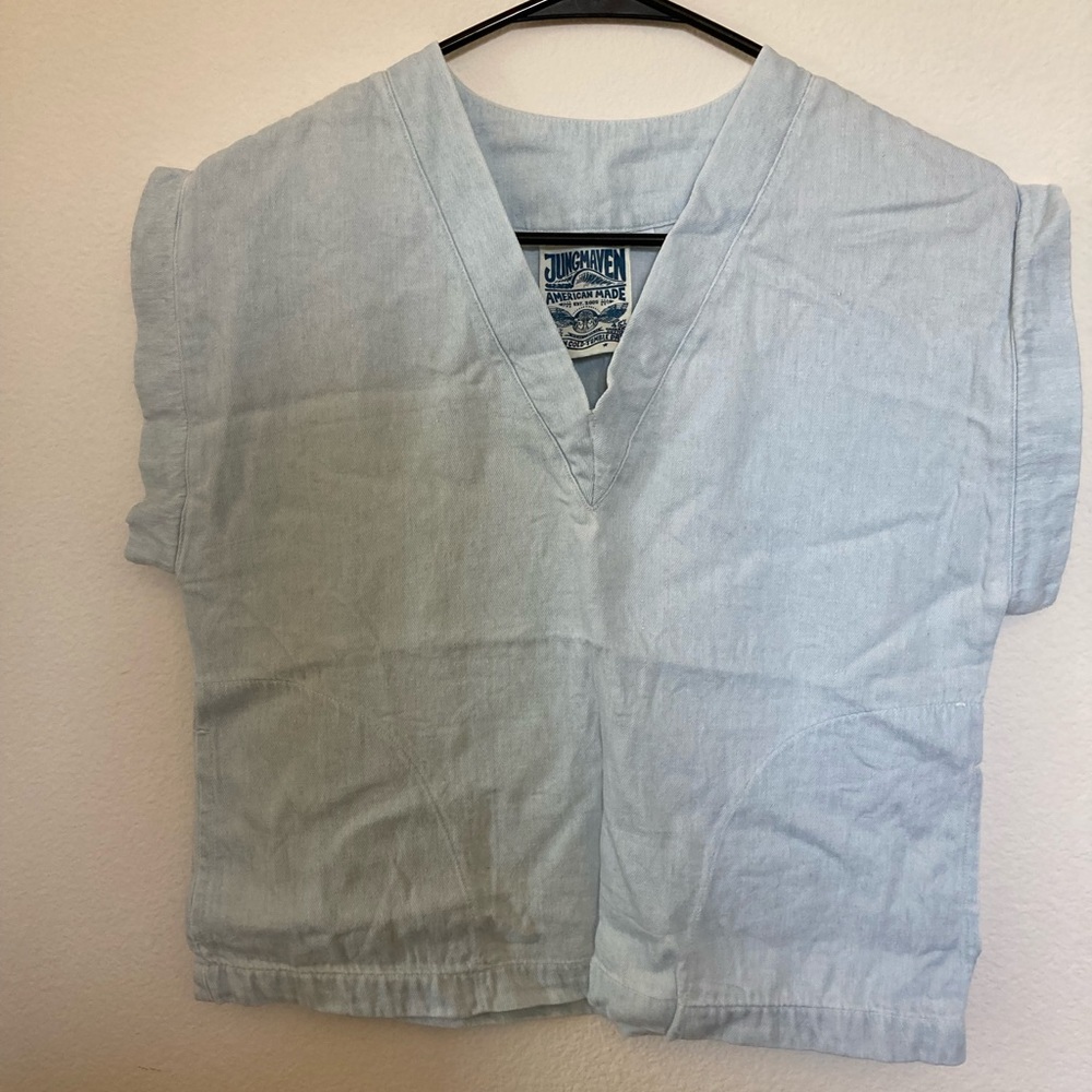 Jungmaven denim crop top